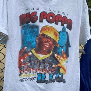 The Notorious B.I.G. 1997 Memorial White Print Graphic T-Shirt